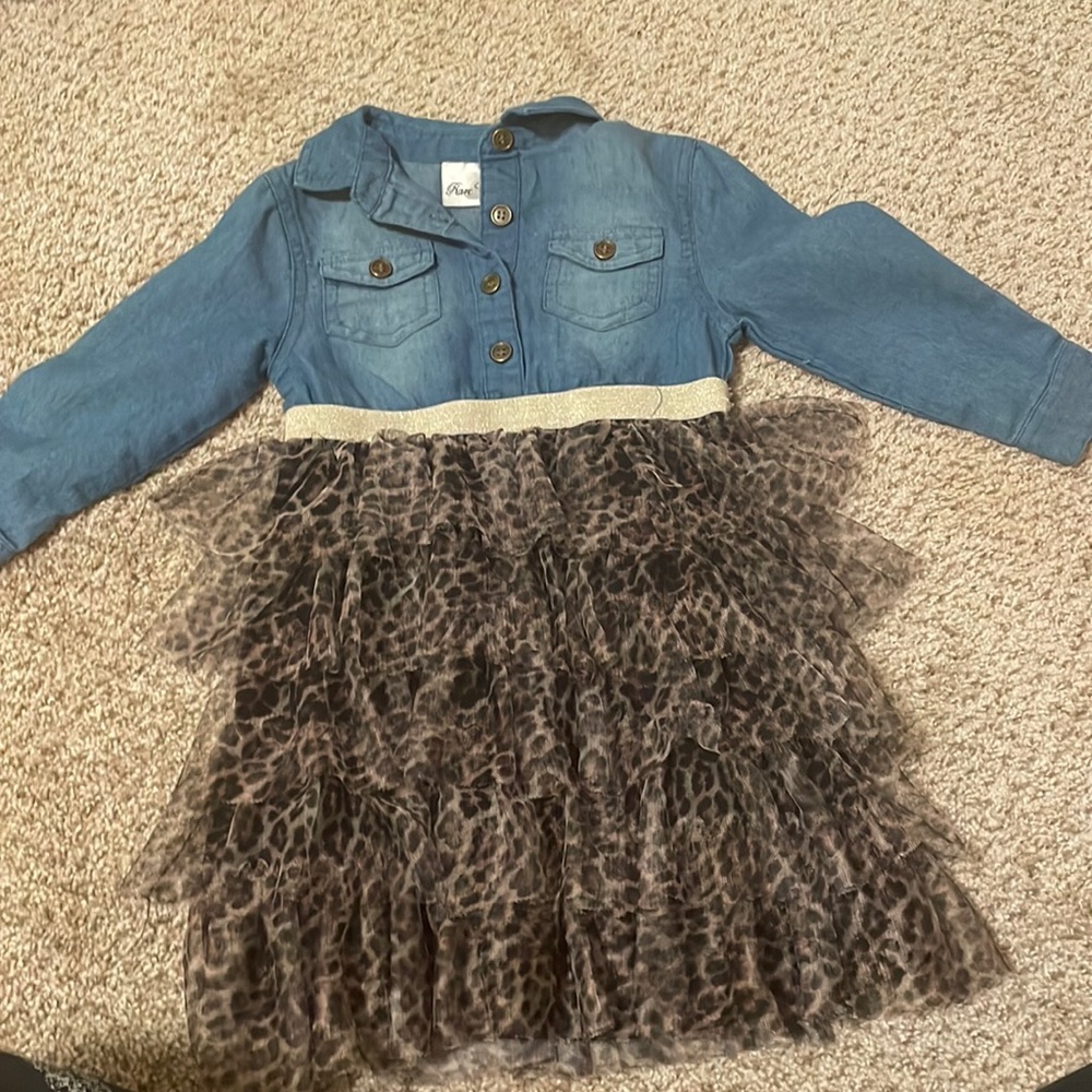Long sleeve ruffle dress
